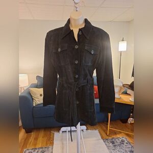 Neutral zone suede jacket